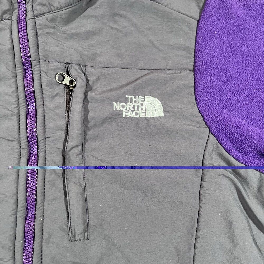 Vintage The North Face Fleece Jacket Nylon Panel Women's Small Outdoor - Picture 5 of 10